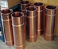 Sixteen ounce copper flashing rolls sold @ SlateRoofWareHouse.com
