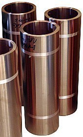 Sixteen ounce copper flashing rolls sold at the Slate Roof Warehouse.