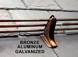 Sieger 3-Pipe Snow Rail Bracket  in Bronze, Aluminum, or Galvanized Iron