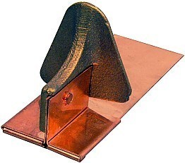 Mullane 200CPSM bronze snow guard for soldering to flat metal roofs
