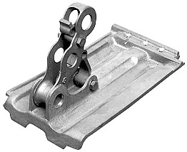 Fitrite #631S 3-pipe aluminum snow fence bracket for French Tile