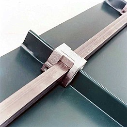 Berger S-Rail mill finish aluminum snow rail for standing seam roofs