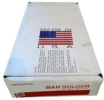 50 Pound Box of 60:40 Bar Solder with Free Shipping