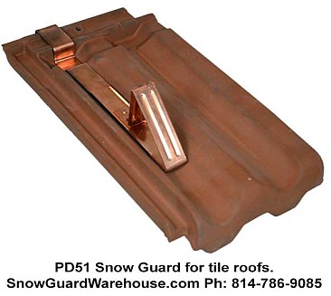 PD51 Snow Guard for Tile Roofs