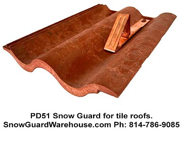 PD51 Snow Guard for Tile Roofs