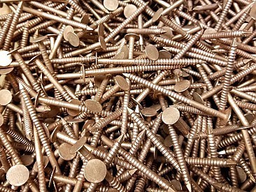 Bulk Copper Ring-Shank Roofing Nails