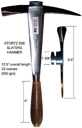 Stortz Right or Left Handed Slate Hammer