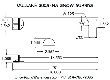 Mullane 300S-NA Snowguard
