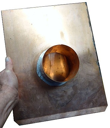 Copper air vent for roofs, the Pacific