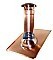 German Copper Vent Pipe Flashing for Roofs, Copper Base for 3, 4 or 5 inch pipes